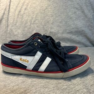 Gola Men's Comet Sneakers, Blue/Red/White,‎ Size 8, GUC